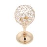 Castiçal De Vela Cristal Dourado 16 cm - 1