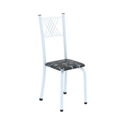 Conjunto de Mesa Tubular 70cm X 70cm Tampo em Mdf com 4 Cadeiras Sara - 5
