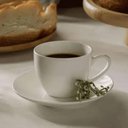 Ver imagem 4 de Jogo 48 Xícaras Café com Pires 100ml Porcelana Branco Clean Chá Padaria Servir Recepção