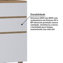 Ver imagem 4 de Balcão de Cozinha para Pia 120cm 2 Portas e 3 Gavetas sem Tampo Slim Luciane Móveis