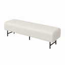 Ver imagem 5 de Puff Recamier 140cm Lauri Facto Off White - Sallar Home