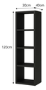 Ver imagem 6 de Closet Nicho Estante Sapateira Supenso de Parede Aberto Madeira Mdf:preto