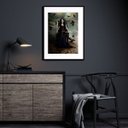 Ver imagem 1 de Quadro Pombagira Maria Quitéria - 60x48cm:madeira Preta