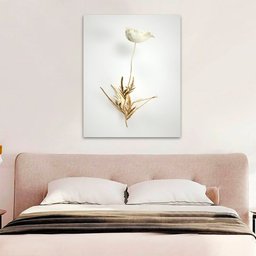 Quadro Decorativo Floral Fotografico, Tela em Canvas  Vertical ideal para ambiente de Sala de estar - 2