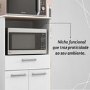 Ver imagem 6 de Balcão de Cozinha Duplo Forno 2 Portas e 1 Gaveta Prata - Branco/supremo