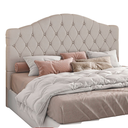 Ver imagem 2 de Cabeceira Estofada Cama Box Casal 1,40 Bellagio para Quarto em Linho Areia - Larbelle