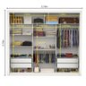 Guarda-roupa Casal Ilhéus 3 Portas de Correr com Espelho 4 Gavetas e 6 Prateleiras Carioca Móveis - 6