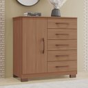 Ver imagem 3 de Comoda Itaipú New 1 Porta e 5 Gavetas 100% em Mdf Tuboarte