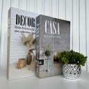 Ver imagem 2 de Decoração sala dupla livro fake + vaso cachepô prateado