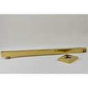 Ver imagem 5 de Ducha Chuveiro Dourado Inox 20x20 Slim Suporte Braço Quadrado Banheiro Piscina Area Externa