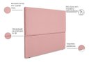 Ver imagem 2 de Cabeceira Cama Box Organica Casal 140cm Luna Suede C/frame Rosa