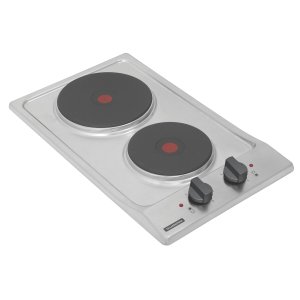 Cooktop Tramontina Elétrico Dominó em Aço Inox com 2 Placas Térmicas em Ferro Fundido 94700310