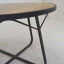Ver imagem 3 de Mesa de Alumínio com Tampo de Madeira para Cozinha e Area Gourmet