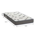 Ver imagem 4 de Cama Solteiro Simba Rosa Fosco Pés Madeira Natural com Colchão D33 - Reller Móveis Rosa Fosco