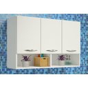 Ver imagem 1 de Módulo Aéreo Parede 3 Portas P/ Cozinha, Lavanderia E Quarto ClickForte Armário Aéreo Parede 3 Porta