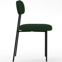 Ver imagem 6 de Cadeira Decorativa Estofada para Sala de Jantar Melina L02 Suede Verde Musgo - Lyam Decor