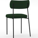 Ver imagem 7 de Cadeira Decorativa Estofada para Sala de Jantar Melina L02 Suede Verde Musgo - Lyam Decor