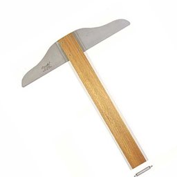 Régua T Trident Mod 5306 Madeira 60 Cm Cabeçote Fixo Desetec - 1