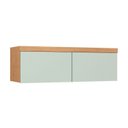 Ver imagem 1 de Armário Aéreo Modulado Casal 2 Portas Infinity Marrom/Cedro/Pistache