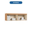 Ver imagem 6 de Armário Aéreo Modulado Casal 2 Portas Infinity Marrom/Cedro/Pistache