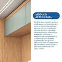 Ver imagem 7 de Armário Aéreo Modulado Casal 2 Portas Infinity Marrom/Cedro/Pistache