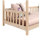 Ver imagem 6 de Cama Infantil Montessoriana Casa Madeira com Estrado Nina Natural Idimex