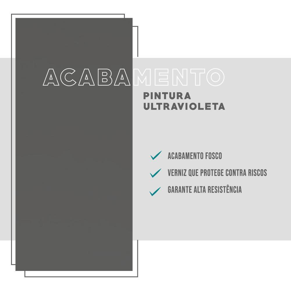 Armário Aéreo Bella 3 Portas Nog/Cinza 120cm Carraro - 7