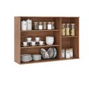 Ver imagem 3 de Armário Aéreo Bella 3 Portas Nog/cinza 120cm Carraro