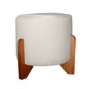 Ver mais imagens de Poltrona Amamentação Maitê Premium com Balanço Puff Redondo:pérola 601