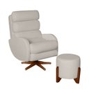 Ver imagem 1 de Poltrona Amamentação Maitê Premium com Balanço Puff Redondo:pérola 601