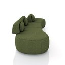 Ver imagem 6 de Sofá Sala de Estar Modulado França 326cm Encosto Articulável com Almofadas Linho Verde G45 - Gran Be