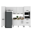 Ver imagem 4 de Armario de Cozinha Completa 6 Peças com Tampo MDF 310cm Grazi Tecnomobili