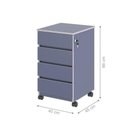 Ver imagem 2 de Arquivo com 4 Gavetas Verbena Azul
