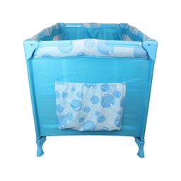Berço Cercadinho Desmontável Eco Com Trocador Color Baby Azul - 4