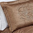 Ver imagem 2 de Cobre Leito Queen Fiori com Bordado - 03 Peças - Chocolate