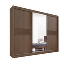 Ver imagem 1 de Guarda Roupa Los Angeles Ripado 100%MDF Castanho - D Doro
