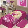 Cobertor Manta Microfibra Solteiro Mattel Barbie Star Jolitex Ternille - 1