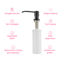 Ver imagem 2 de Dispenser Dosador para Detergente 300ml Aço Inox 304 Grafite Idi03