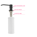 Ver imagem 4 de Dispenser Dosador para Detergente 300ml Aço Inox 304 Grafite Idi03