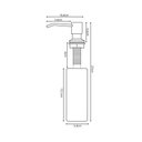 Ver imagem 5 de Dispenser Dosador para Detergente 300ml Aço Inox 304 Grafite Idi03