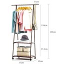 Ver imagem 4 de Arara de Roupas Sapateira Cabideiro Multifuncoes Closet