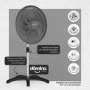 Ver imagem 6 de Ventilador Pedestal Coluna 60 Cm 8 Hélices Pás Bivolt Oscilante Dômina