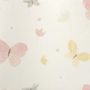 Ver imagem 2 de Papel de Parede Borboleta Rosa e Bege com Brilho+ Cola Inclusa