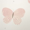 Ver imagem 6 de Papel de Parede Borboleta Rosa e Bege com Brilho+ Cola Inclusa