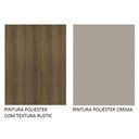 Ver imagem 5 de Mesa Madesa Retangular Tampo de Madeira 5364 Rustic/Crema Cor:Rustic/Crema