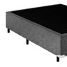 Base Box Casal Suede Cinza - 42x138x188 - 4