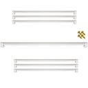 Ver imagem 1 de Kit 7 Puxador 416mm Alumínio Móveis Gaveta Armário Cozinha