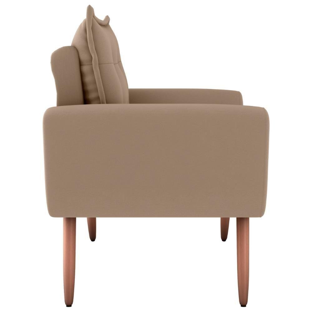 Conjunto de Poltronas Decorativas Lily Suede Bege - 3