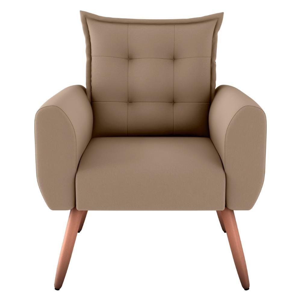 Conjunto de Poltronas Decorativas Lily Suede Bege - 5