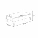 Ver imagem 3 de Mesa de Centro Sala Lissia 100 cm Organica Pés em Madeira Maciça H01- D'Rossi